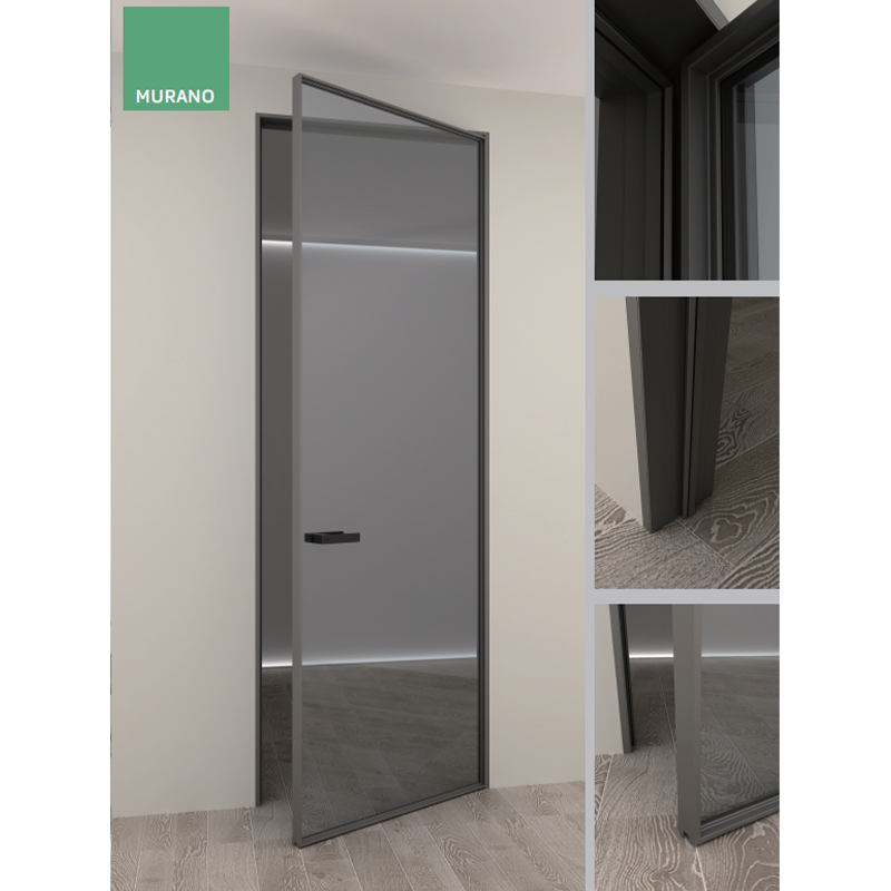 Flat Edge Double Sided Glass Interior Door