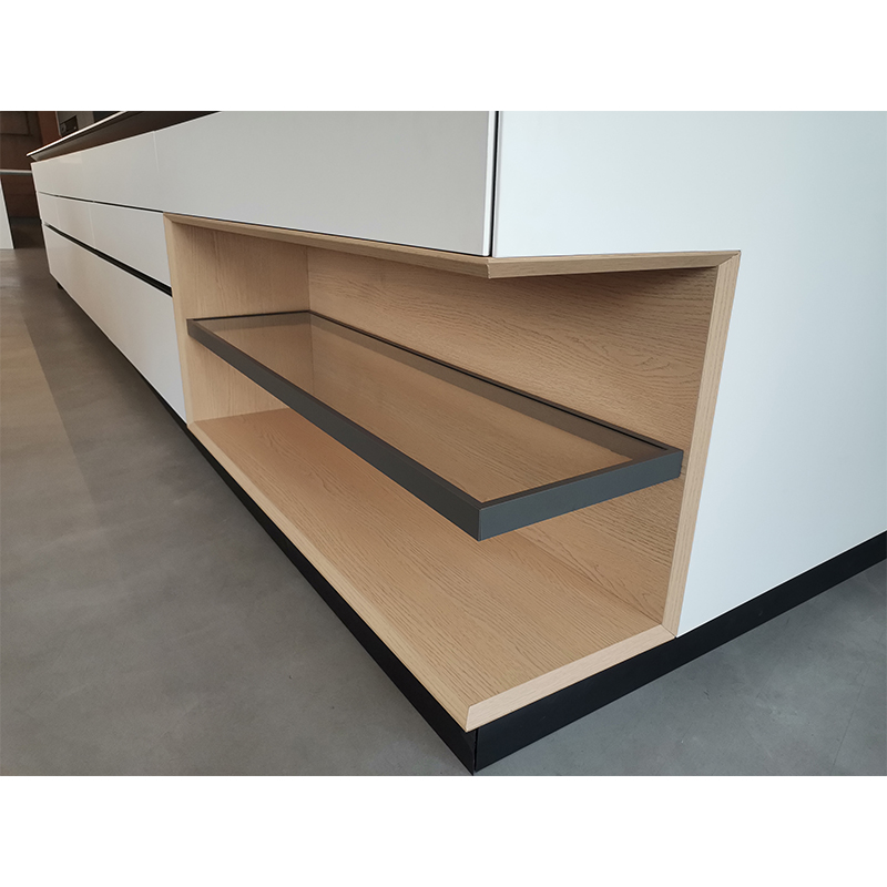 EB Metallic Finish Kitchen Cabinet