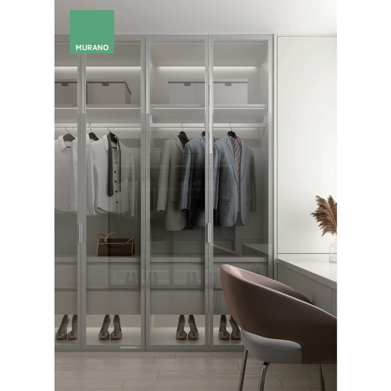 Aluminum Frame Glass Hinged Door