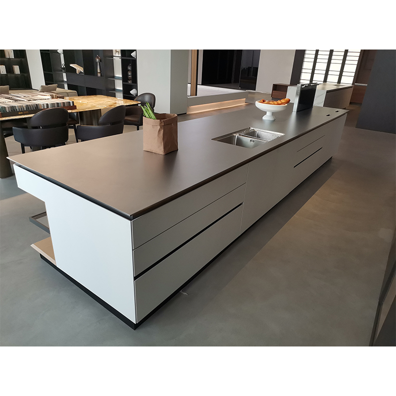 EB Metallic Finish Kitchen Cabinet