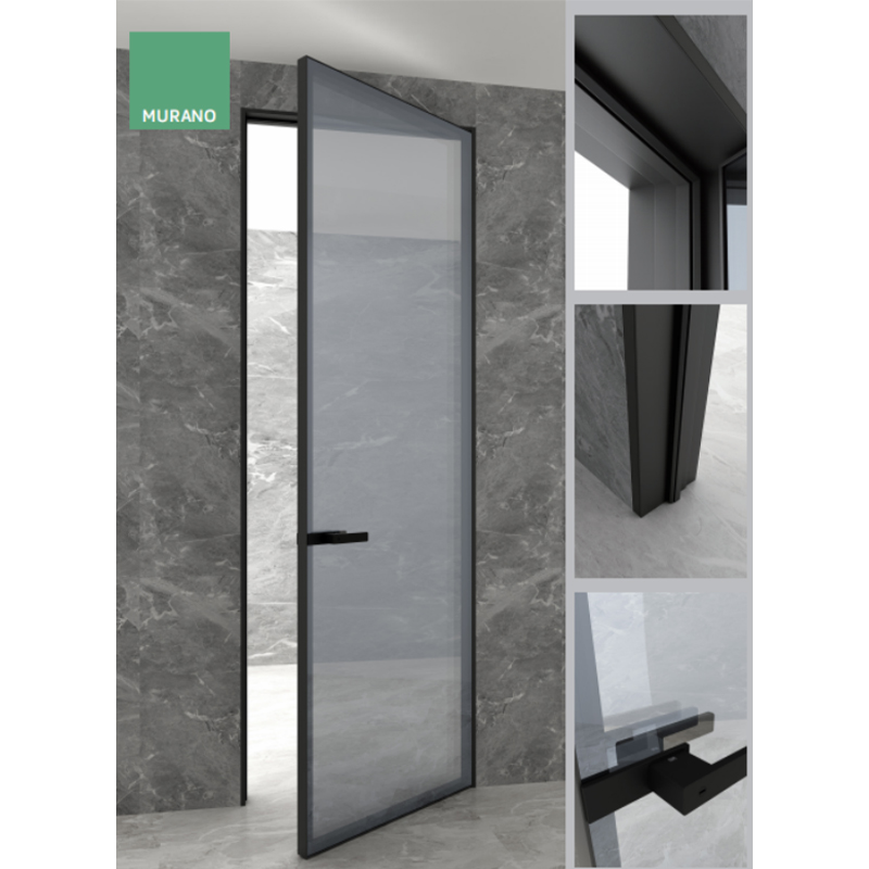 Flat Edge Double Sided Glass Interior Door