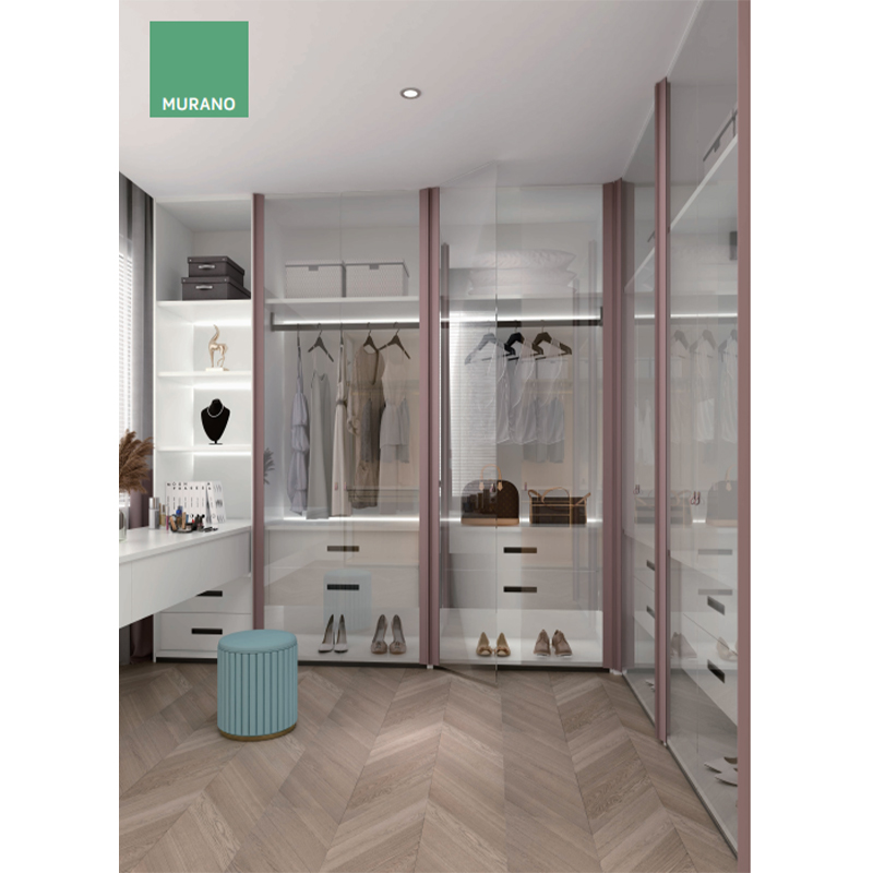 Aluminum Frame Glass Hinged Door